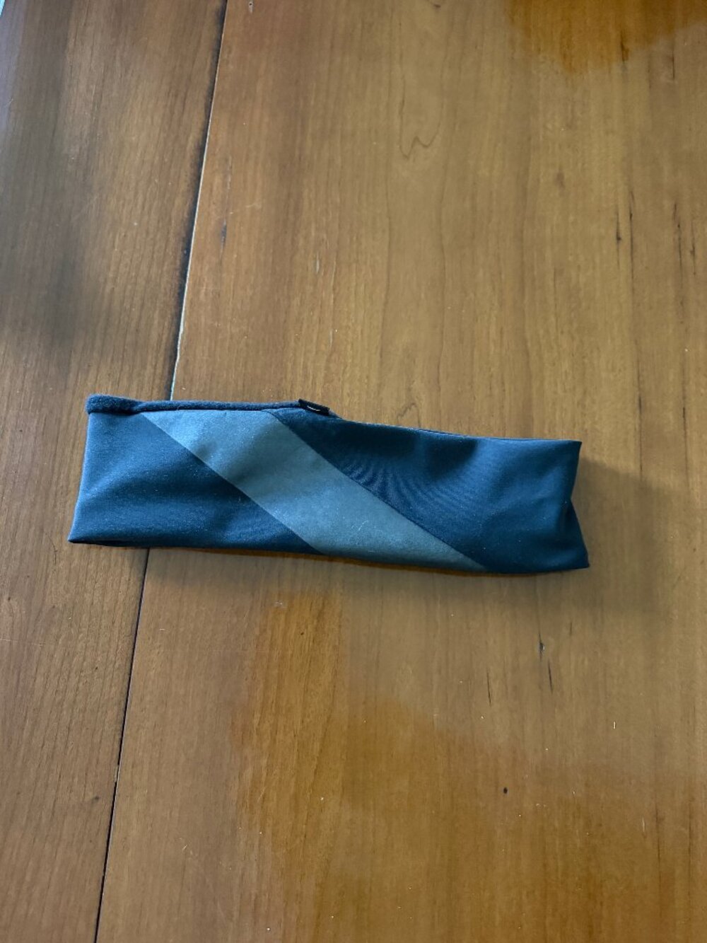 Tracksmith No Days Off Reflective Gray Black Sweat Headband Ear Warmer